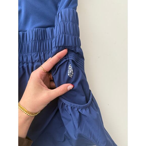 Free People navy blue get your flirt on shortsie - size medium - Picture 4 of 6